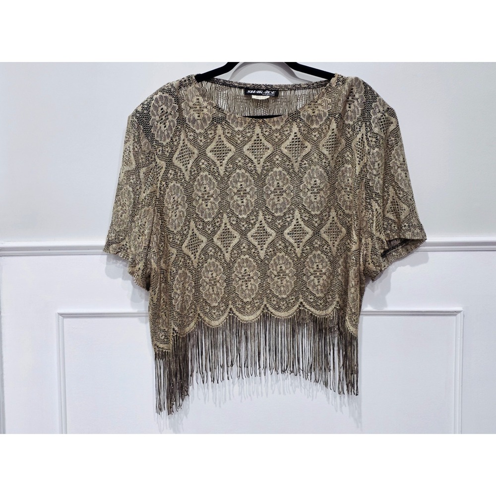 Elegant Lace Fringe Top